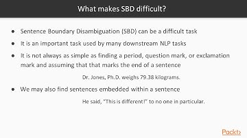 Getting Started with Natural Language Processing in Java : What Makes SBD Difficult | packtpub.com
