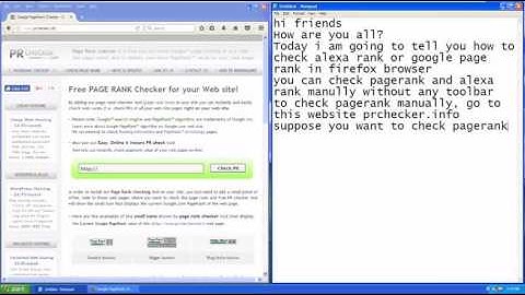 how to check google pagerank and alexa rank in firefox009