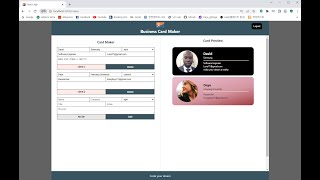 React Project | Business Card Maker