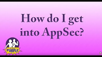 FAQ How do i start in AppSec?