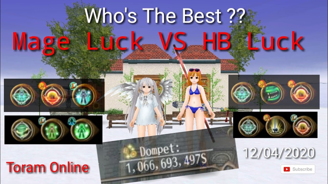 Mage Luck Vs HB Luck Build Low Budget Toram Online 12/04/2020