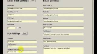 TeboCam Tutorial 3 - setting up email, ftp and alerts