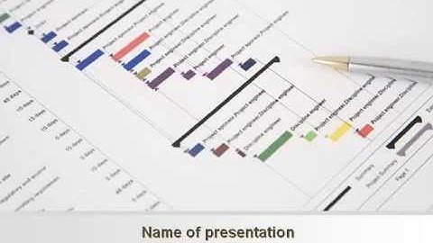Gantt Project Diagram PowerPoint Template by PoweredTemplate.com