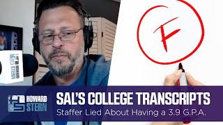Sal Lied About His College G.P.A.