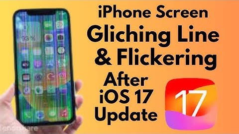 How To Fix iPhone Screen Glitching line And Flickering Issue After iOS 17 update (2023)