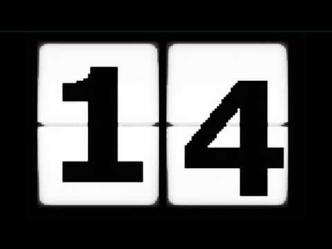 1 minute - 60 Second Clock 60 sec countdown (version 4)