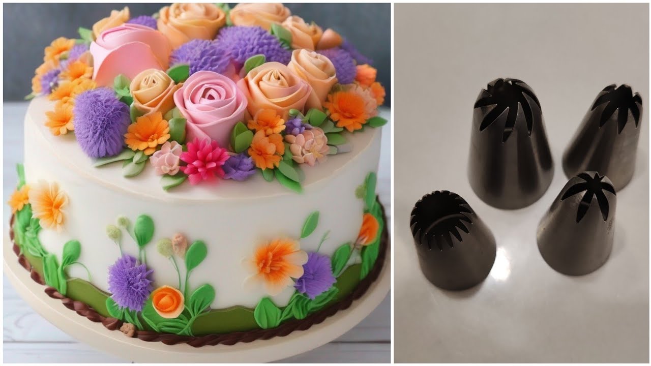 💗Edible Artistry: Cake Painting Techniques Revealed/ТОП 5 ИДЕЙ УКРАШЕНИЙ домашнего торта 🌿🌿🌿