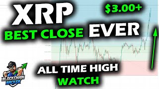 XRP Price Chart Has HIGHEST Daily Close in History, All Time High Watch a Mere 3% Away