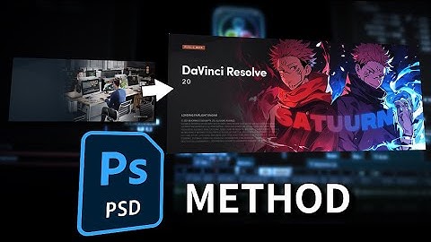 Custom Davinci Splash Screen Template (Photoshop)