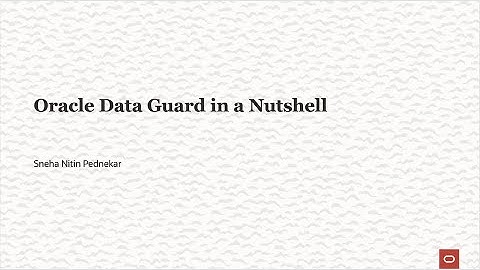 Oracle Data Guard in a Nutshell