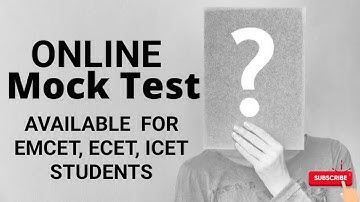 How to write Mock Test for CET Exams ll EMCET, ECET, ICET 2020 ll SAGAR TECH