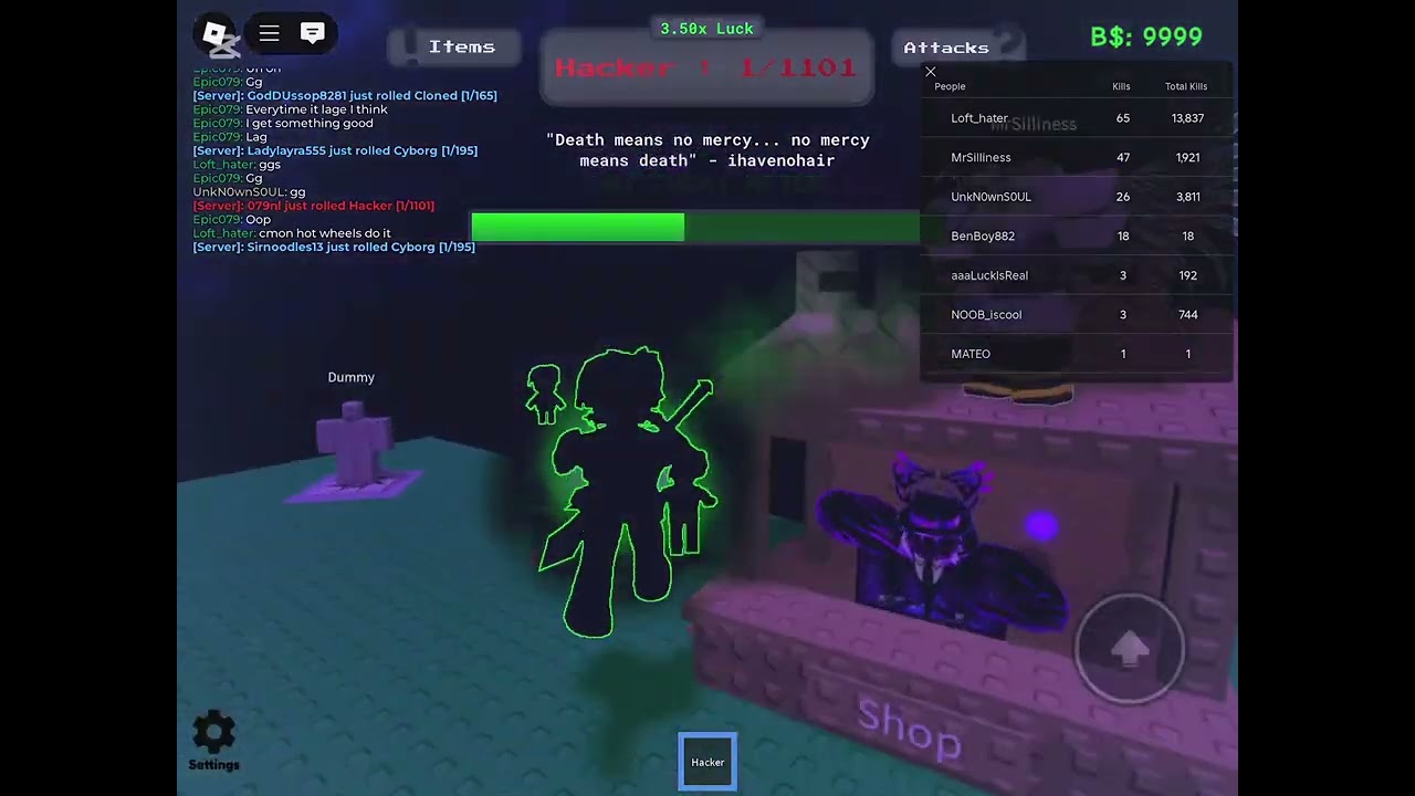 I GOT ERROR IN RNG FIGHTS! (1/5000)