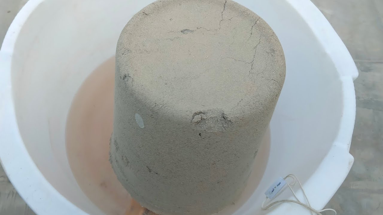 ASMR: Pure Sand big Bucket Shapes Crumble in Water Relaxing video