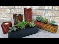 DIY Wood Burning Technique - Candlesticks and Planters