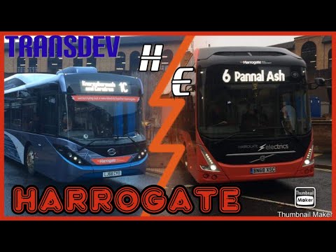 Buses at Harrogate bus station 13/10/2020