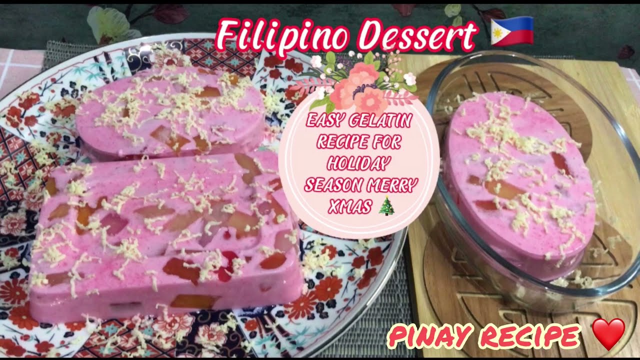 GELATIN DESSERT BEST FOR CHRISTMAS SEASON (EASY RECIPE) | Pinay Recipe ❤️