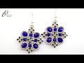 Blue Depths Earrings🎇 | Easy to make beaded earrings | How to make earrings