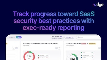 Track progress toward SaaS security best practices with exec-ready reporting