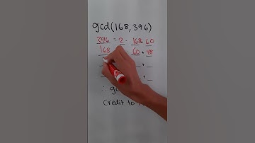 The Euclidean Algorithm: Another Way to Solve GCD (Credit to Malcolm) #shorts