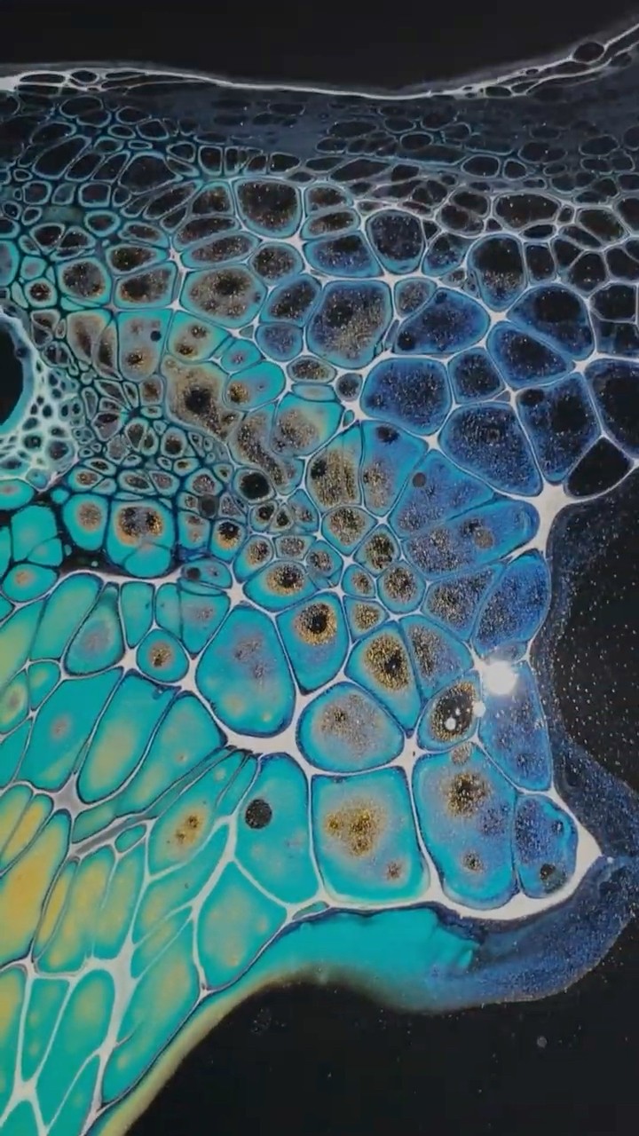 176)Acrylic Pouring Swipe! #fluidart #art #painting #abstractart