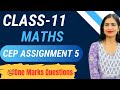 Cep class 11th maths assignment 5। 11th class cep assignment 5 2025। Class 11th maths cep assignment
