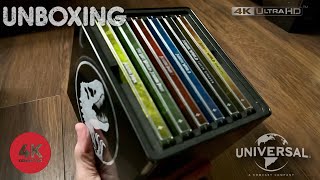 Jurassic world complete collection steelbook metal tin set Unboxing from @zavvi