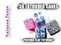3D Extruder canes - polymer clay tutorial 466