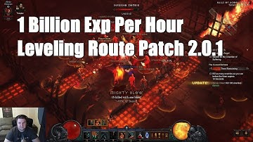 1 Billion Experience Per Hour  - Patch 2.0.1 Diablo 3