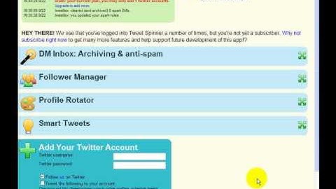 Tweet Spinner~Online Twitter Marketing Automation Tool