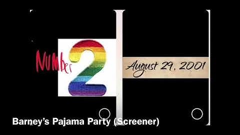 Pajama Party Screener For August 29, 2001 For Number 2