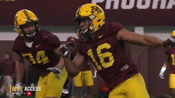 Elite Access: Gopher Football Spring Practice Heats Up (Day Two)