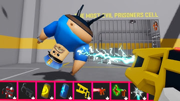 Play with ITEMS! Barry Prison Run! HARD MODE Roblox (first person #obby)