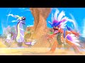 Pokemon scarlet and violet  koraidon and miraidon flexing their true battle form moments