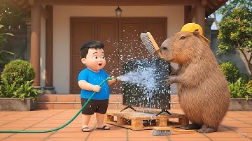 Tổng Hợp Những khoảnh khắc hài hước của Capy và anh lau tivi giúp bà và cái kết #capybaravaba