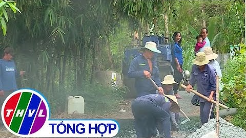 Ban tổ chức tết quân – dân sửa chữa tuyến đường liên xóm xã Tân Hạnh, huyện Long Hồ