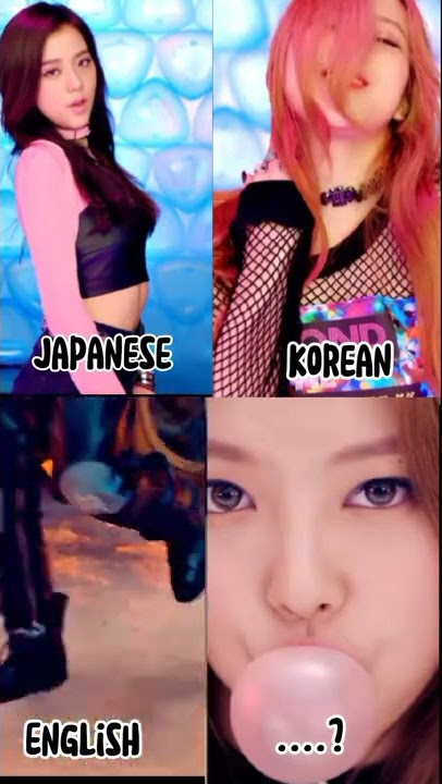 BLACKPINK Bombayah in 4 languages #shorts