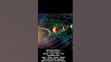 Our Solar System Explained | Planets, Dwarf Planets & Asteroid Belt” #space #isro #nasa #universe