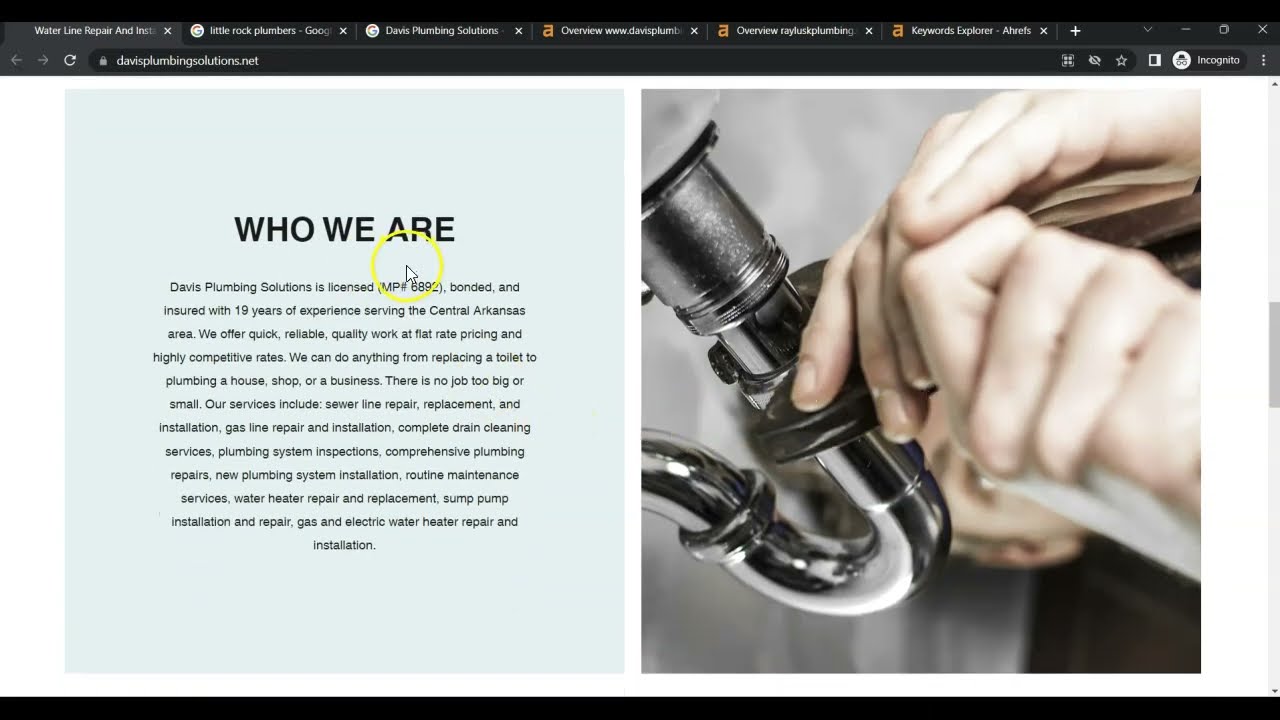 Davis Plumbing | Little Rock Plumbers