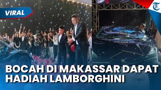 ULTAH KE-9 DAPAT HADIAH LAMBORGHINI! Bocah di Makassar Ini Viral Dapat Kado Mewah dari Ayahnya screenshot 5