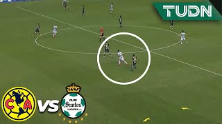 ¡POLÉMICA! Le marcan fuera de juego a Cejo | América 1-0 Santos | Tour Águila 2021 | TUDN