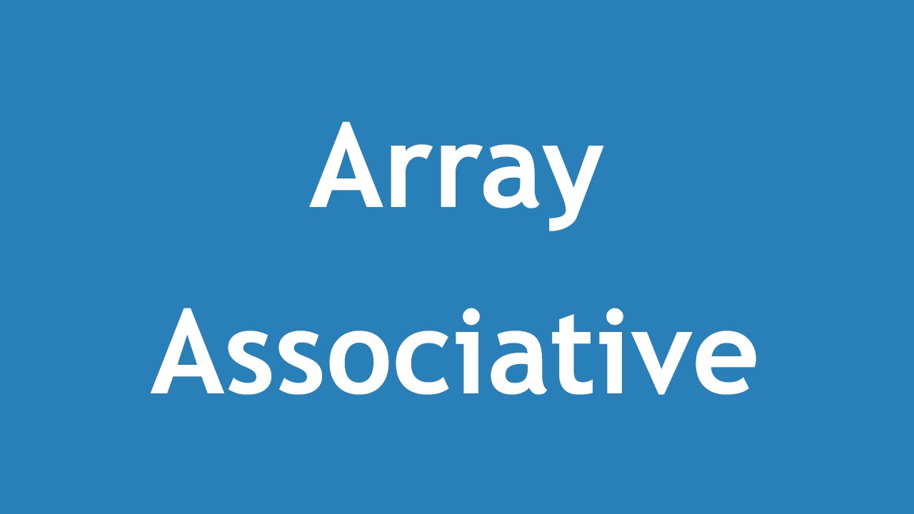 [ Learn Php 5 In Arabic ] #33 - Array Associative