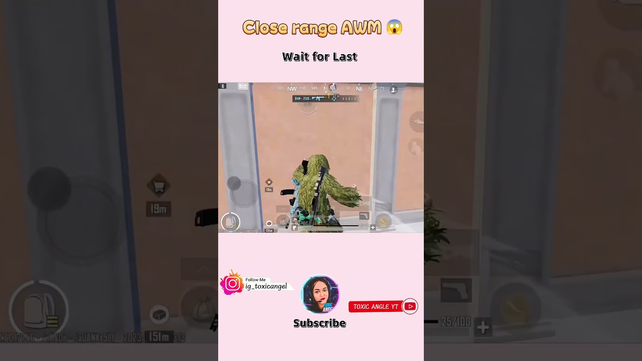 AWM IS LOVE😍 #bgmi #gaming #bgmiindia #femalegamer #funnyshorts #shorts #trending #viral #toxicangel