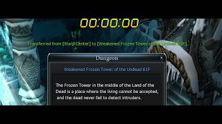 How to run Weakened Frozen Tower of the Undead B1F?
