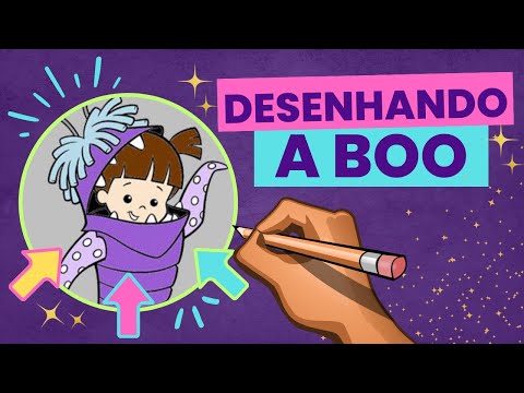 Desenhando e Colorindo a Boo - Monstros SA
