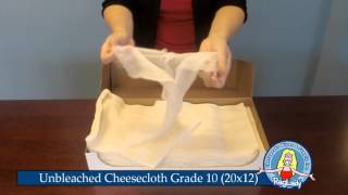 Unbleached Cheesecloth Grade 10 (20x12) ITEM: CC10UB-BOX