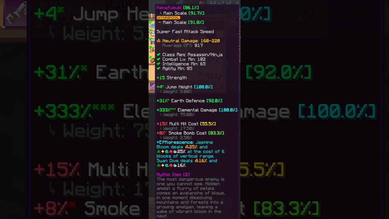 wynncraft morph hanafubuki nol experience