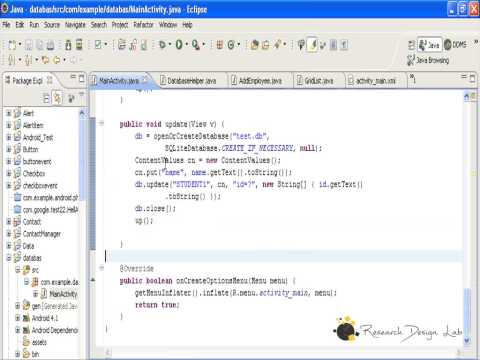Android simple database connectivity