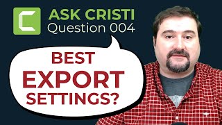 Camtasia Export Settings for Best Quality with Custom Production