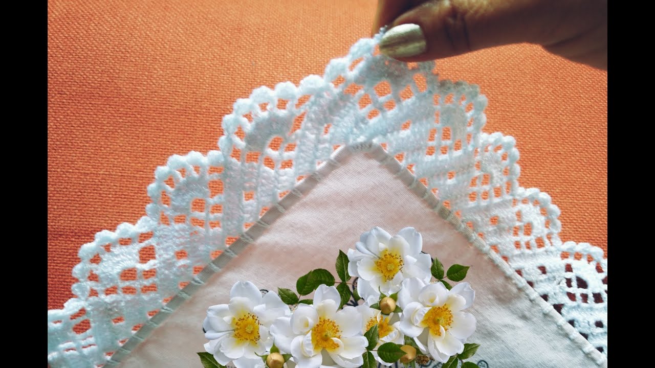 Orilla para servilletas num 745,fácil y rápida de tejer.#crochet #arte #fyp #videos #tutorial