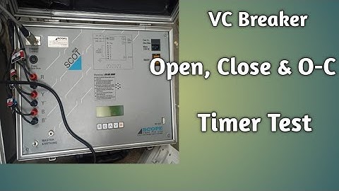 Vaccum Ckt Breaker Timer Test